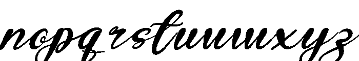 Latte Bold Italic Font LOWERCASE