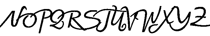 Lattereo-Regular Font UPPERCASE