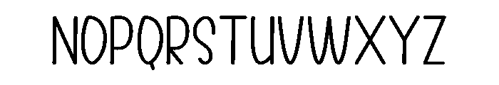 Lattering Font LOWERCASE