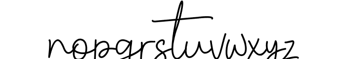 Lattiefa Font LOWERCASE