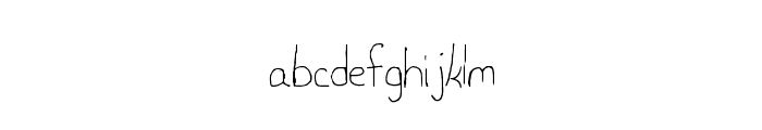 Laurieshand Font LOWERCASE