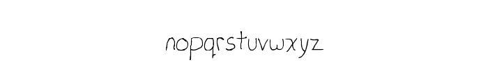 Laurieshand Font LOWERCASE