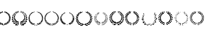 Laurus Nobilis Font UPPERCASE