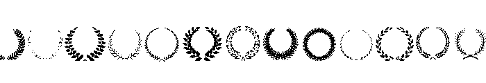Laurus Nobilis Font UPPERCASE
