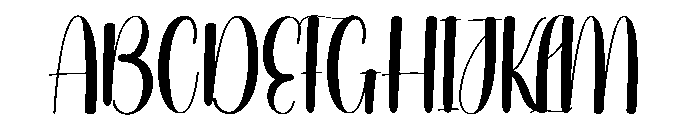Lavender Flower Font UPPERCASE
