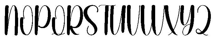 Lavender Flower Font UPPERCASE