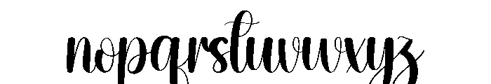 Lavender Flower Font LOWERCASE