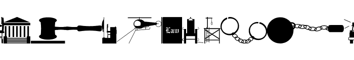Law and Order JL Font UPPERCASE