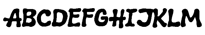Lazy Arie Font UPPERCASE