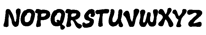Lazy Arie Font UPPERCASE