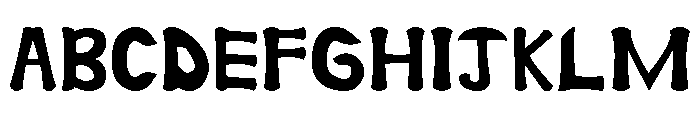 Lazy Bone Font UPPERCASE