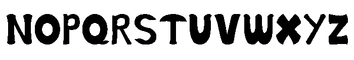 Lazy Bone Font UPPERCASE
