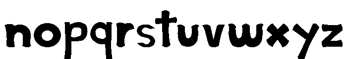 Lazy Bone Font LOWERCASE