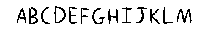 Lazy Hands Regular Font UPPERCASE