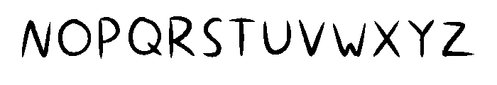 Lazy Hands Regular Font UPPERCASE
