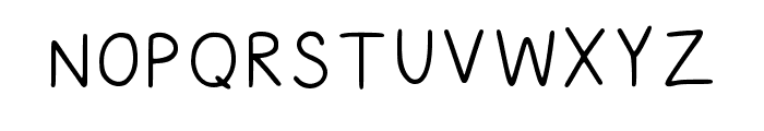 Lazy Student Regular Font UPPERCASE
