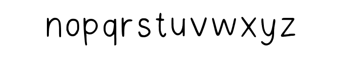 Lazy Student Regular Font LOWERCASE