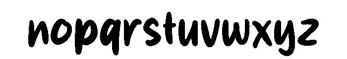 Lazyes Font LOWERCASE