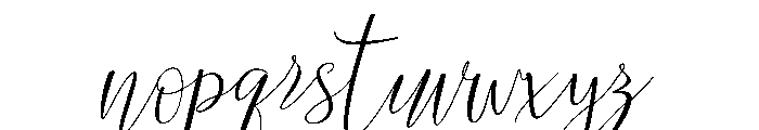 lanilla Font LOWERCASE
