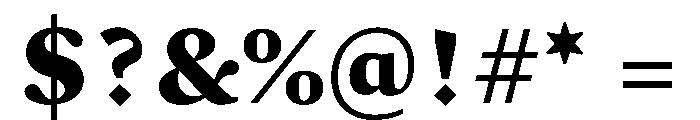 Lava Devanagari Heavy Font OTHER CHARS