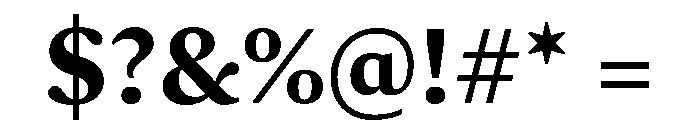 Lava Kannada Bold Font OTHER CHARS