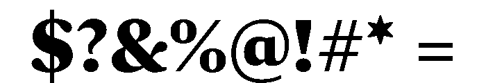 Lava Kannada Heavy Font OTHER CHARS