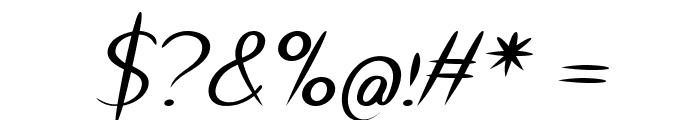 LadyMinerva-BoldItalic Font OTHER CHARS