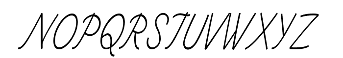 Landone-CondensedItalic Font UPPERCASE