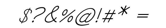 Landone-Italic Font OTHER CHARS
