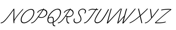 Landone-Italic Font UPPERCASE