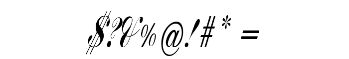 Lark-CondensedItalic Font OTHER CHARS