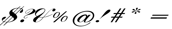 Lark-ExtraexpandedItalic Font OTHER CHARS