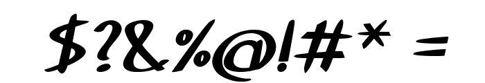 Lavendra-BoldItalic Font OTHER CHARS
