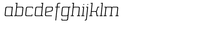 Lab Slab Light Italic Font LOWERCASE