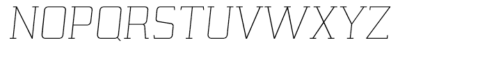 Lab Slab Thin Italic Font UPPERCASE