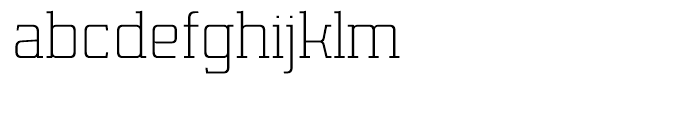 Lab Slab Ultra Light Font LOWERCASE