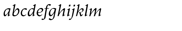 Ladoga Display Italic Font LOWERCASE