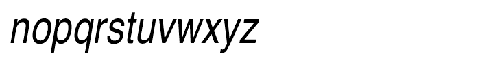 Ladoga Narrow Italic Font LOWERCASE