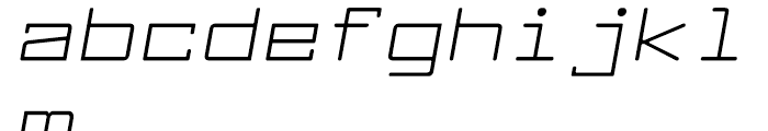 Larabiefont Extended Italic Font LOWERCASE