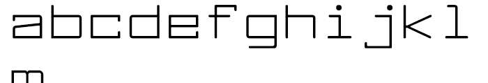 Larabiefont Extended Font LOWERCASE