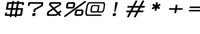 Larabiefont Extrawide Bold Italic Font OTHER CHARS