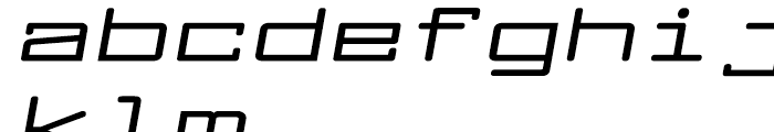 Larabiefont Extrawide Bold Italic Font LOWERCASE