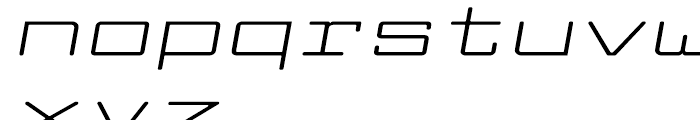 Larabiefont Extrawide Italic Font LOWERCASE