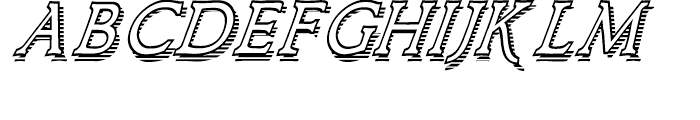 Larchmont Condensed Oblique Font LOWERCASE