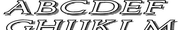 Larchmont Expanded Oblique Font LOWERCASE