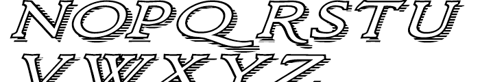 Larchmont Oblique Font LOWERCASE