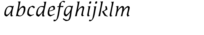 Laricio Italic Font LOWERCASE