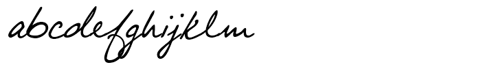 Larissa Handwriting Regular Font LOWERCASE