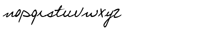 Larissa Handwriting Regular Font LOWERCASE