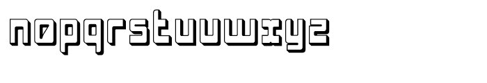 Laser Disco Extruded Font LOWERCASE